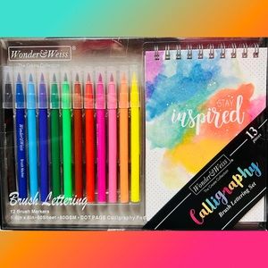 Calligraphy Brush Lettering 13 pc Set By Wonder@Weiss